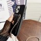Chanel Quilted Leather & CC Lock Luxury iPhone Case with Card Holder
