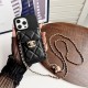 Chanel Quilted Leather & CC Lock Luxury iPhone Case with Card Holder