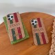 Gucci Cork-textured Luxury iPhone Case – Web Stripe (PC & leather)