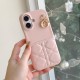 DIOR Cannage Quilted Leather Designer iPhone Case with Gold D.I.O.R. Charm