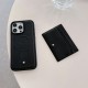 Montblanc Iconic White Star Logo Luxury iPhone Case - Premium Leather (Wireless Charging Compatible)