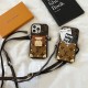 Louis Vuitton Lock Closure Card Slot Luxury iPhone Case - Monogram Print with Detachable Strap