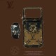 Louis Vuitton Lock Closure Card Slot Luxury iPhone Case - Monogram Print with Detachable Strap