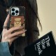 Louis Vuitton Lock Closure Card Slot Luxury iPhone Case - Monogram Print with Detachable Strap