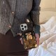 Louis Vuitton Lock Closure Card Slot Luxury iPhone Case - Monogram Print with Detachable Strap