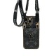 LV & Gucci Accordion Card Wallet Designer iPhone Case - Monogram/GG Print with Detachable Strap & Oversized Logo