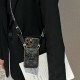 LV & Gucci Accordion Card Wallet Designer iPhone Case - Monogram/GG Print with Detachable Strap & Oversized Logo