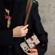 LV & Gucci Horizontal Accordion Wallet Luxury iPhone Case - Monogram/GG Print With Oversized Logo & Detachable Strap