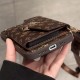 LV & Gucci Horizontal Accordion Wallet Luxury iPhone Case - Monogram/GG Print With Oversized Logo & Detachable Strap