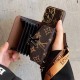 LV & Gucci Horizontal Accordion Wallet Luxury iPhone Case - Monogram/GG Print With Oversized Logo & Detachable Strap