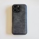 ARC'TERYX Embossed Logo Luxury iPhone Case - Premium Leather (Grey/Green/Black)