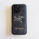 ARC'TERYX Foil-Stamped Logo Designer iPhone Case - Premium Leather