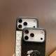 CHANEL CC Logo With Crystal Accents Designer iPhone Case - Diamond Quilted Leather
