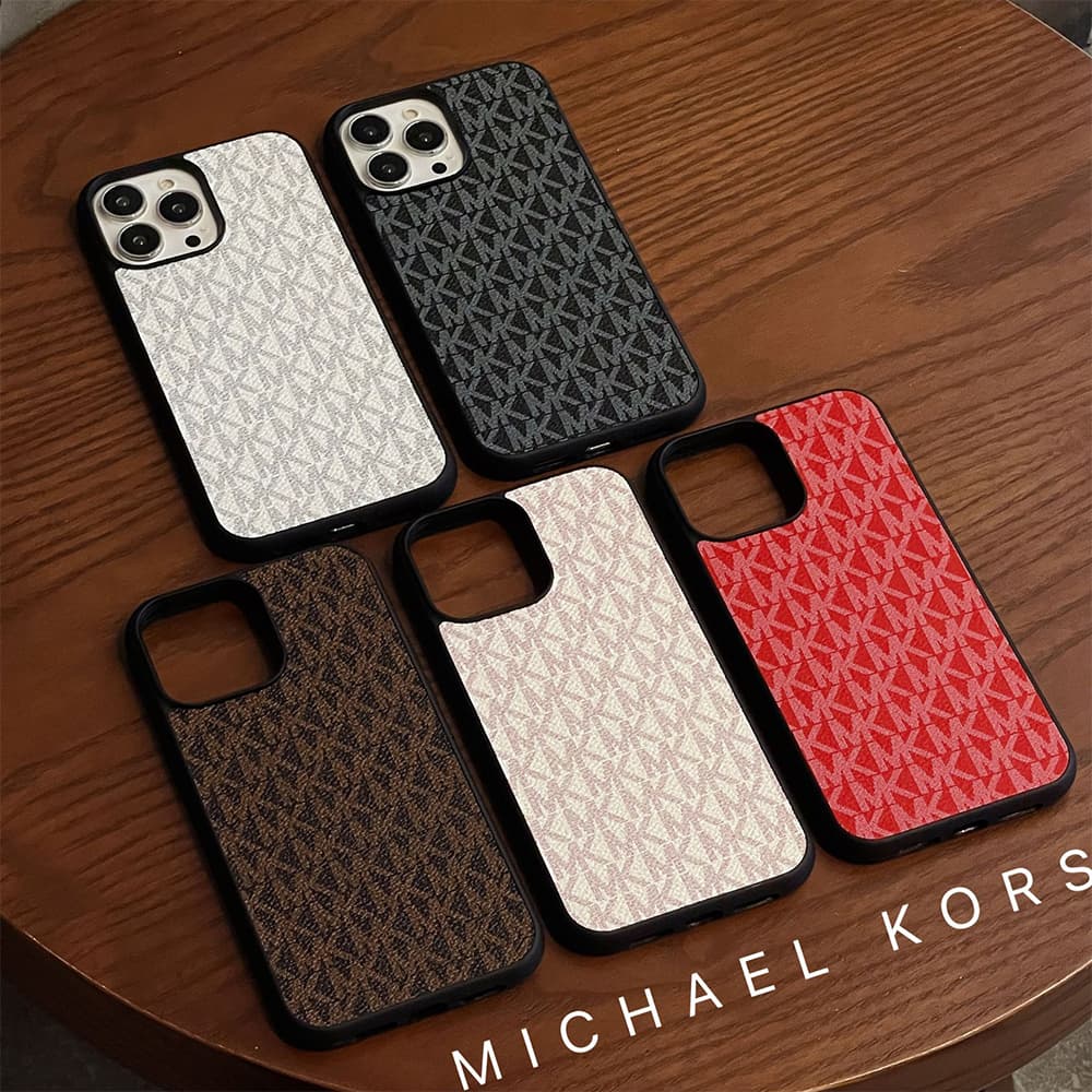 MICHAEL KORS Designer iPhone Case - All-Over MK Monogram Print (5 Colors)