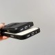 Balenciaga 3D Embossed BB Logo Designer iPhone Case (Black/White)