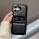 Balenciaga 3D Embossed BB Logo Designer iPhone Case (Black/White)