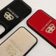 Balenciaga Gold Foil Embossed BB Logo Luxury iPhone Case (Black/White/Red)