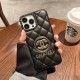 CHANEL x CASETiFY Quilted CC Logo Designer iPhone Case - (Pink/Black/White)
