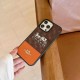 COACH Carriage Logo Color Blocking Designer iPhone Case with Gold Accents