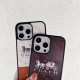 COACH Carriage Logo Color Blocking Designer iPhone Case with Gold Accents