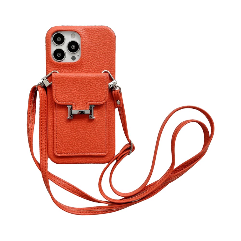 HERMÈS H Lock Designer iPhone Case - Crossbody Bag (8 Colors)