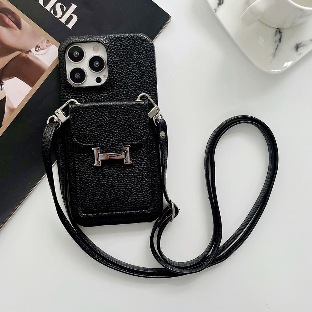 HERMÈS H Lock Designer iPhone Case - Crossbody Bag (8 Colors)