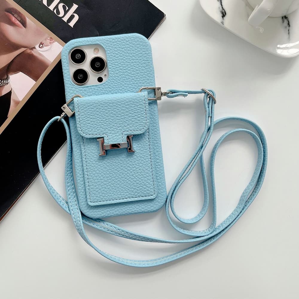 HERMÈS H Lock Designer iPhone Case - Crossbody Bag (8 Colors)
