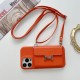 HERMÈS Tri-Fold Wallet Luxury iPhone Case - H Lock (8 Colors)