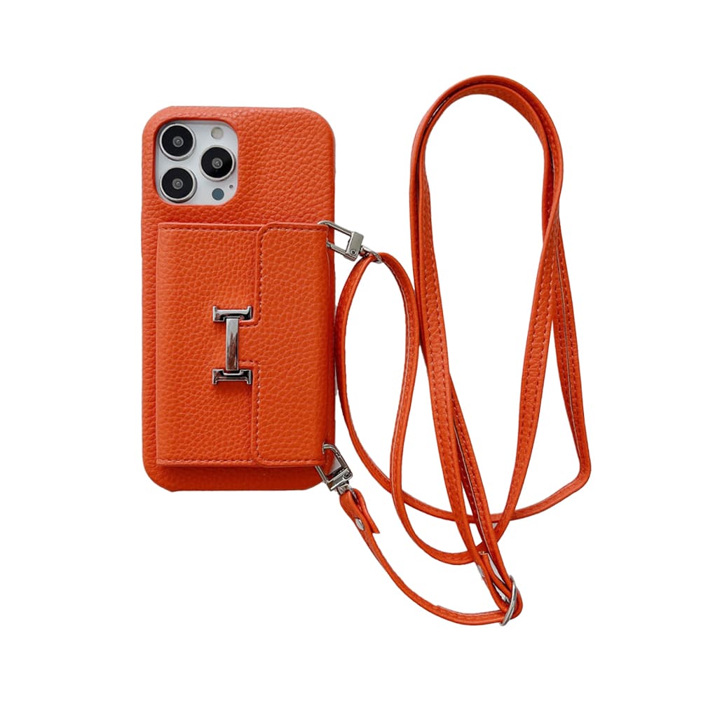 HERMÈS Tri-Fold Wallet Luxury iPhone Case - H Lock (8 Colors)