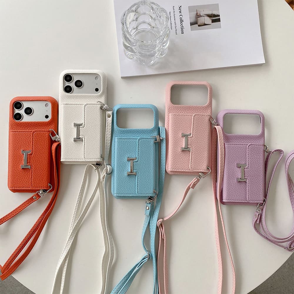HERMÈS H Lock Tri-Fold Wallet Luxury iPhone Case
