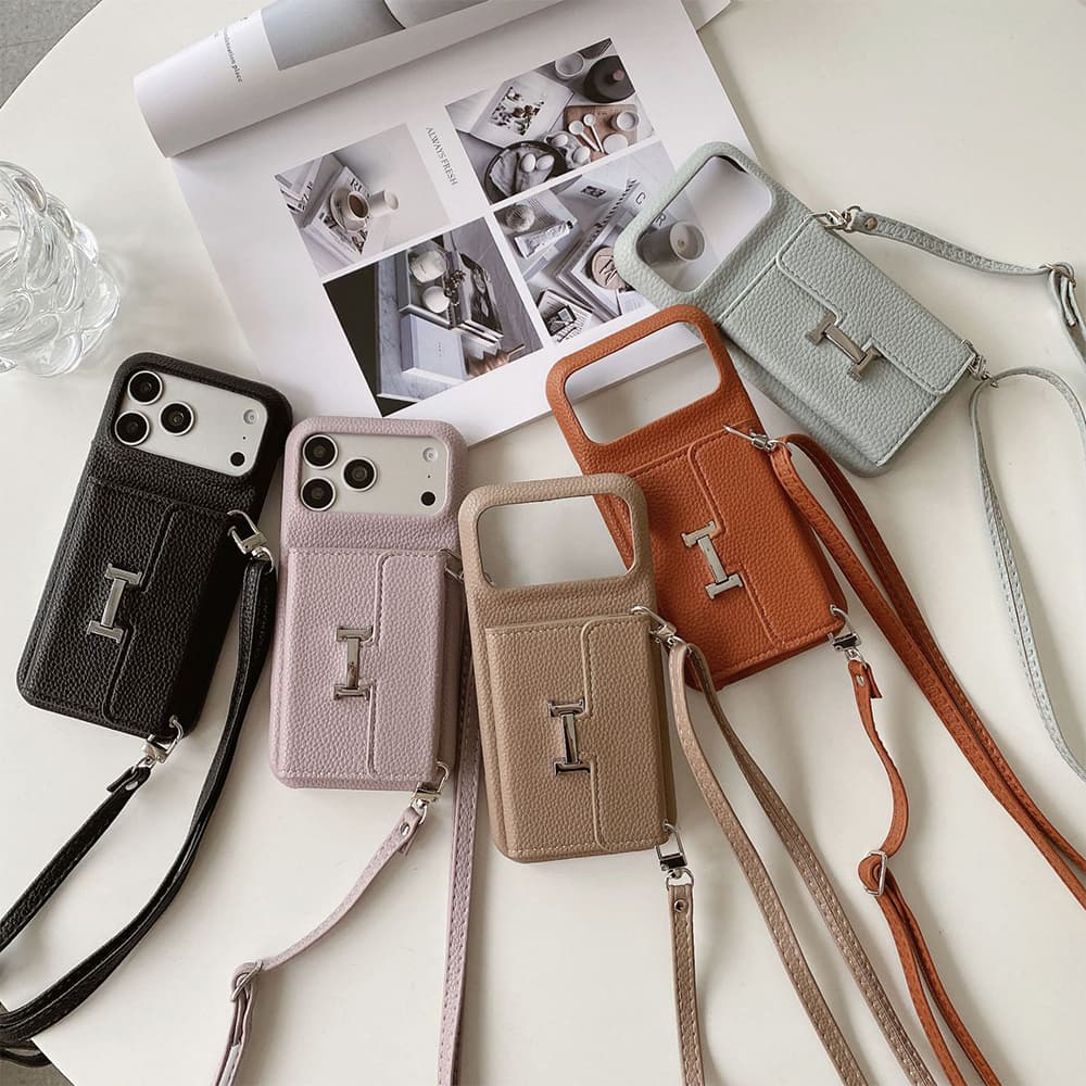 HERMÈS H Lock Tri-Fold Wallet Luxury iPhone Case