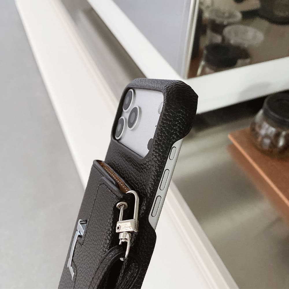HERMÈS H Lock Tri-Fold Wallet Luxury iPhone Case