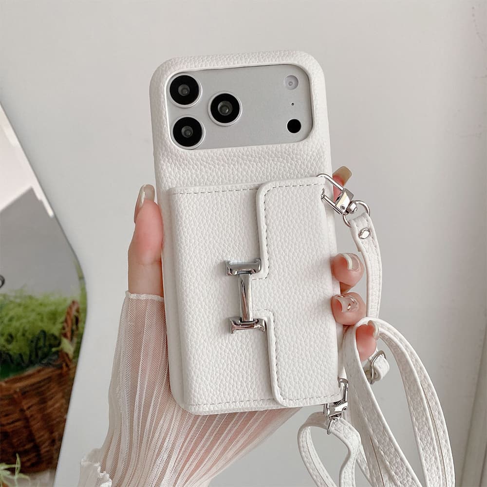 HERMÈS H Lock Tri-Fold Wallet Luxury iPhone Case