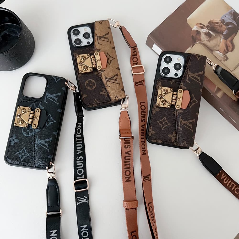 Louis Vuitton Pochette Métis Design with S-Lock Designer Phone Case for iPhone & Galaxy (3 Colors) 