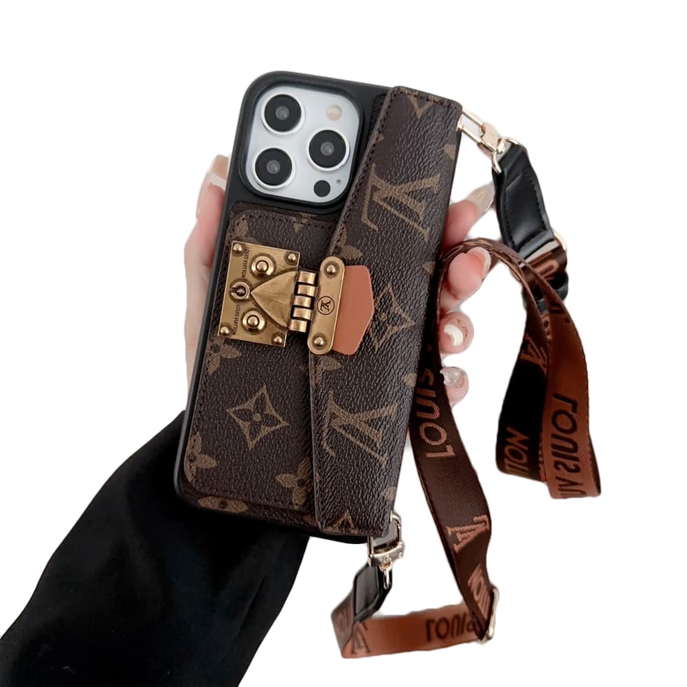 Louis Vuitton Pochette Métis Design with S-Lock Designer Phone Case for iPhone & Galaxy (3 Colors) 