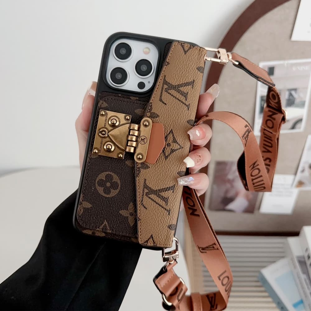 Louis Vuitton Pochette Métis Design with S-Lock Designer Phone Case for iPhone & Galaxy (3 Colors) 
