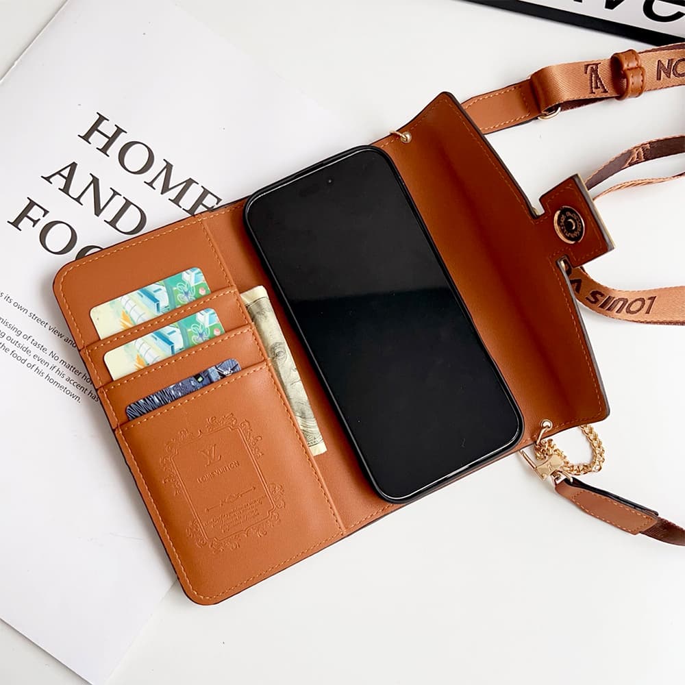 LV & Gucci Mini Crossbody Luxury Phone Case for iPhone & Galaxy S Series - Monogram/GG (5 Colors) 