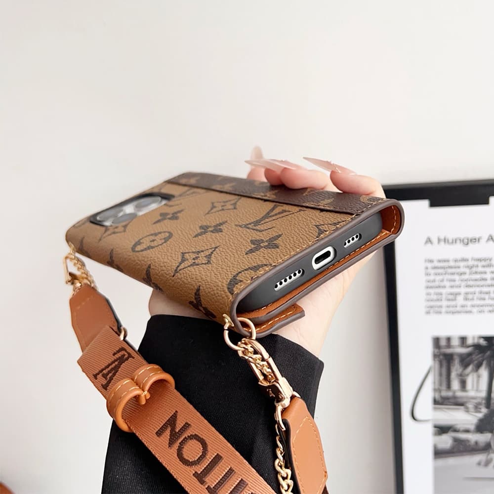 LV & Gucci Mini Crossbody Luxury Phone Case for iPhone & Galaxy S Series - Monogram/GG (5 Colors) 