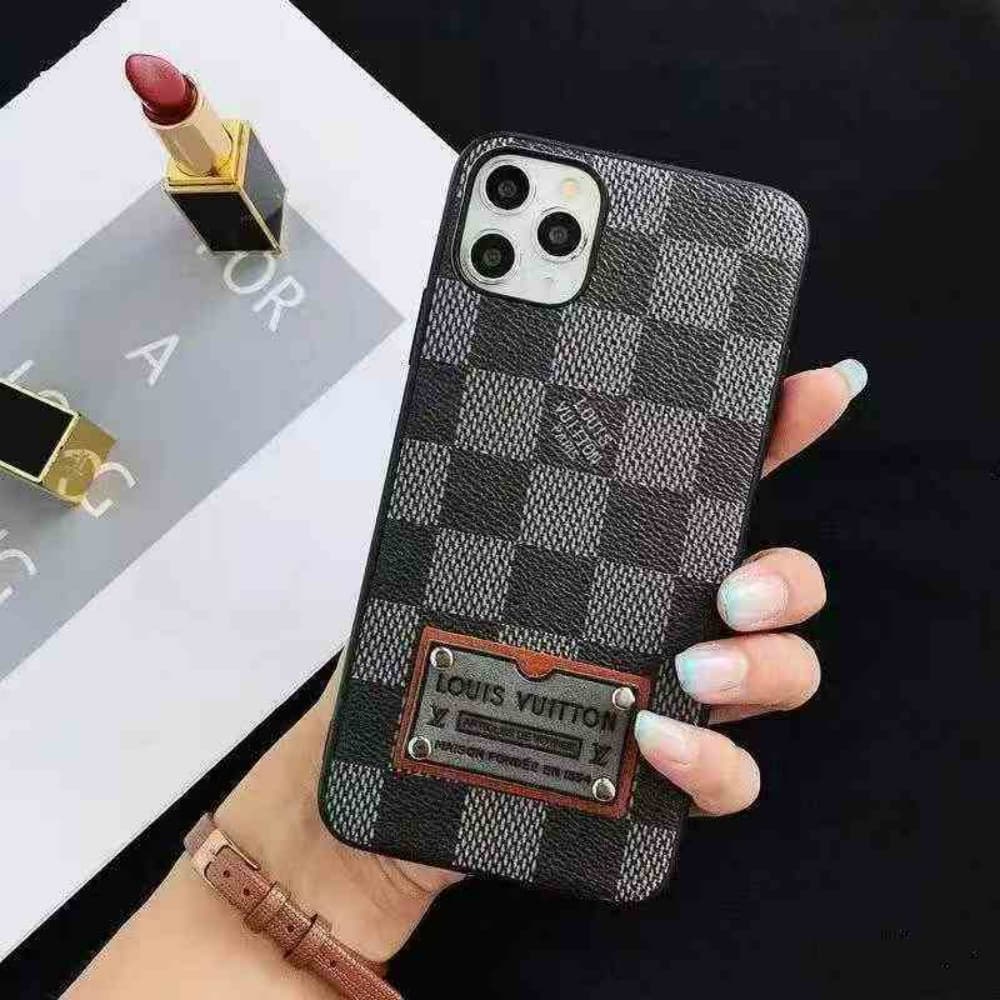 Louis Vuitton Metal Logo Plaque iPhone Case - Monogram & Damier Print