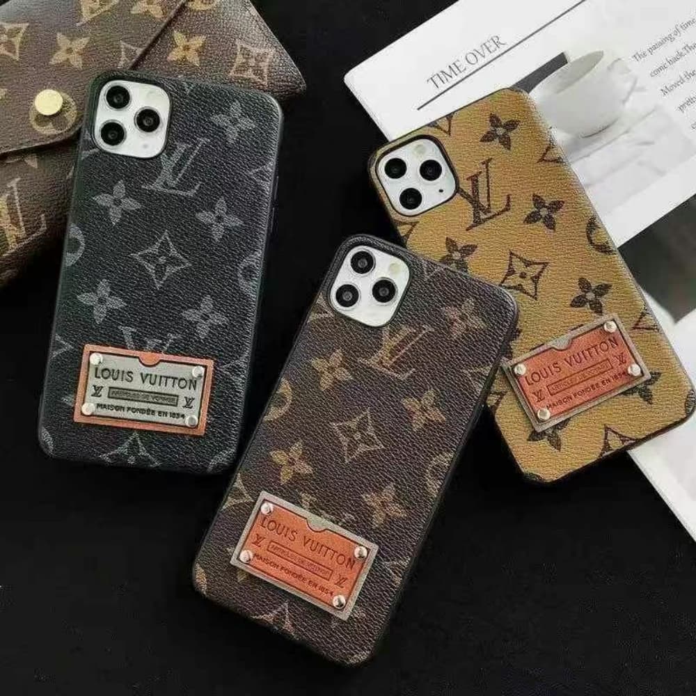 Louis Vuitton Metal Logo Plaque iPhone Case - Monogram & Damier Print