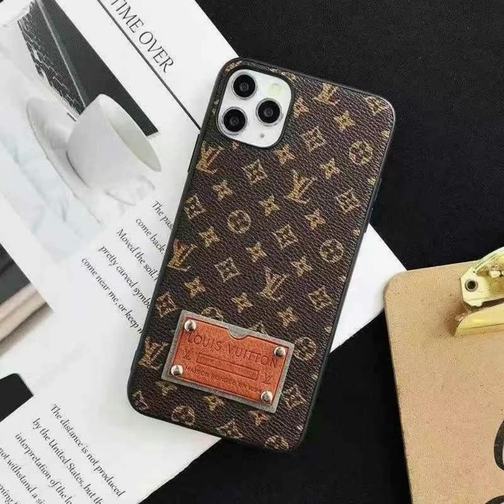 Louis Vuitton Metal Logo Plaque iPhone Case - Monogram & Damier Print