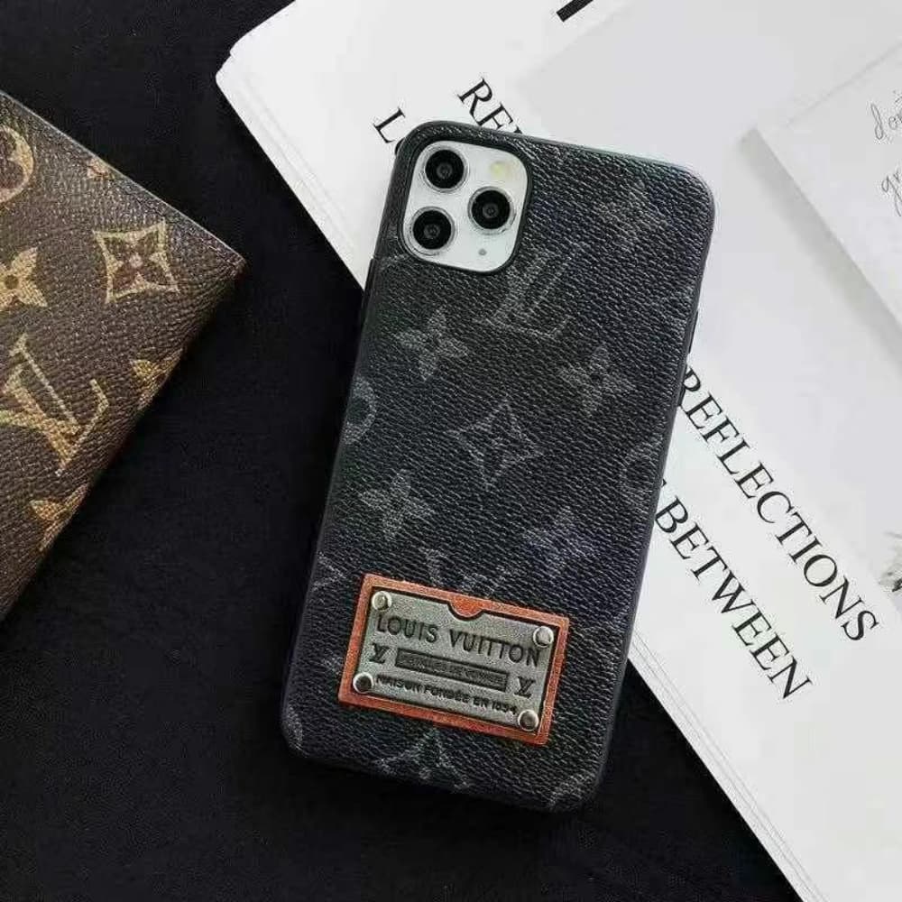 Louis Vuitton Metal Logo Plaque iPhone Case - Monogram & Damier Print