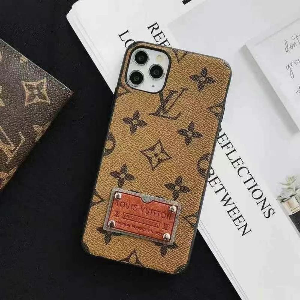Louis Vuitton Metal Logo Plaque iPhone Case - Monogram & Damier Print