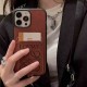LOEWE Anagram Embossed iPhone Case with Card Holder & Strap (4 Colors)