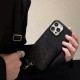LOEWE Anagram Embossed iPhone Case with Card Holder & Strap (4 Colors)