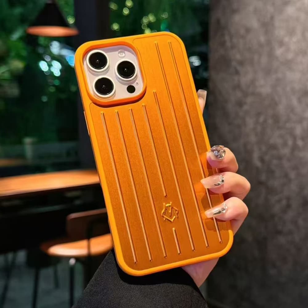 RIMOWA Aluminum Grooved Designer iPhone Case