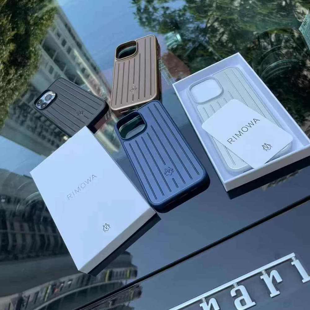RIMOWA Aluminum Grooved Designer iPhone Case