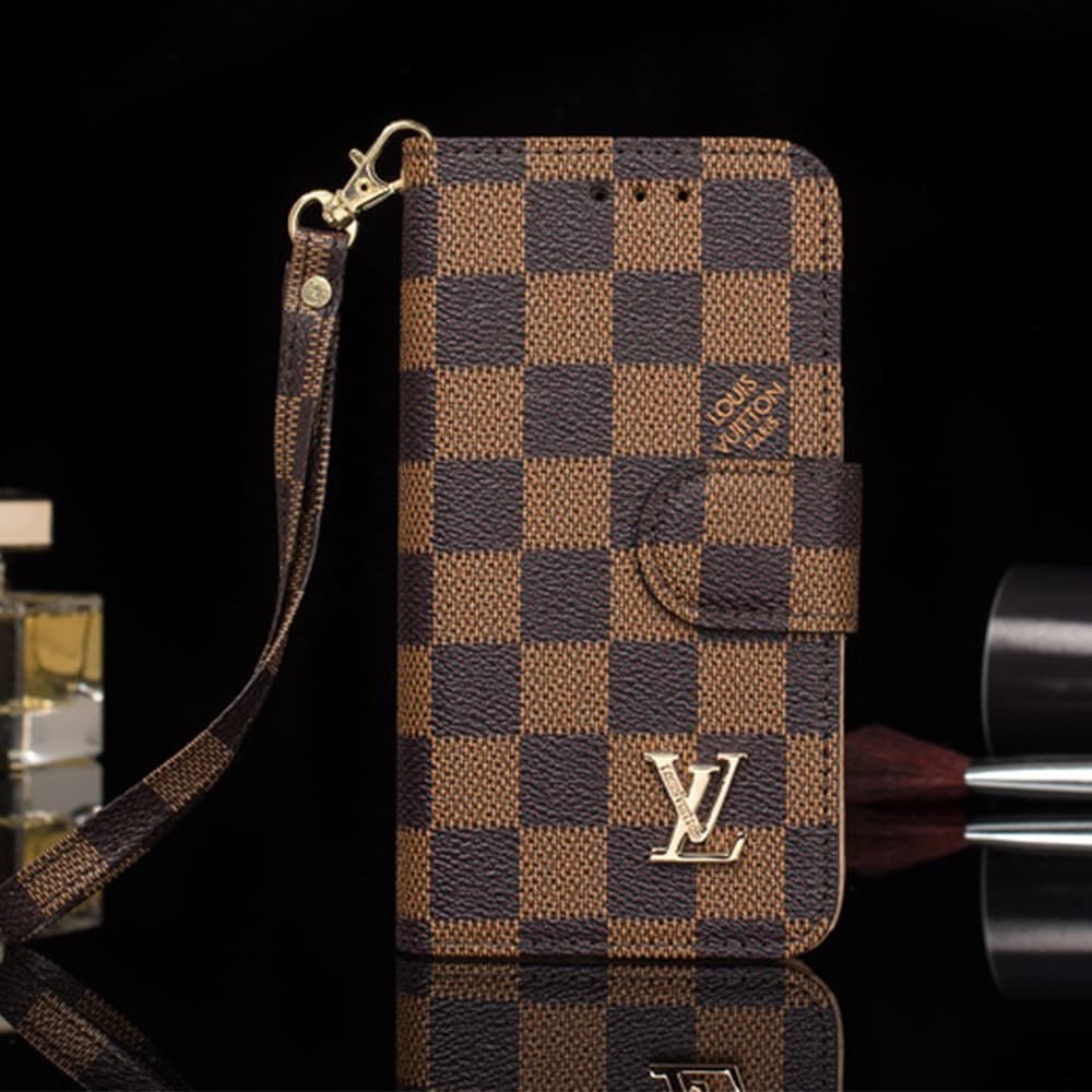 LV Gucci Classic Flip Cover for iPhone - Monogram/GG (Multi-Color)