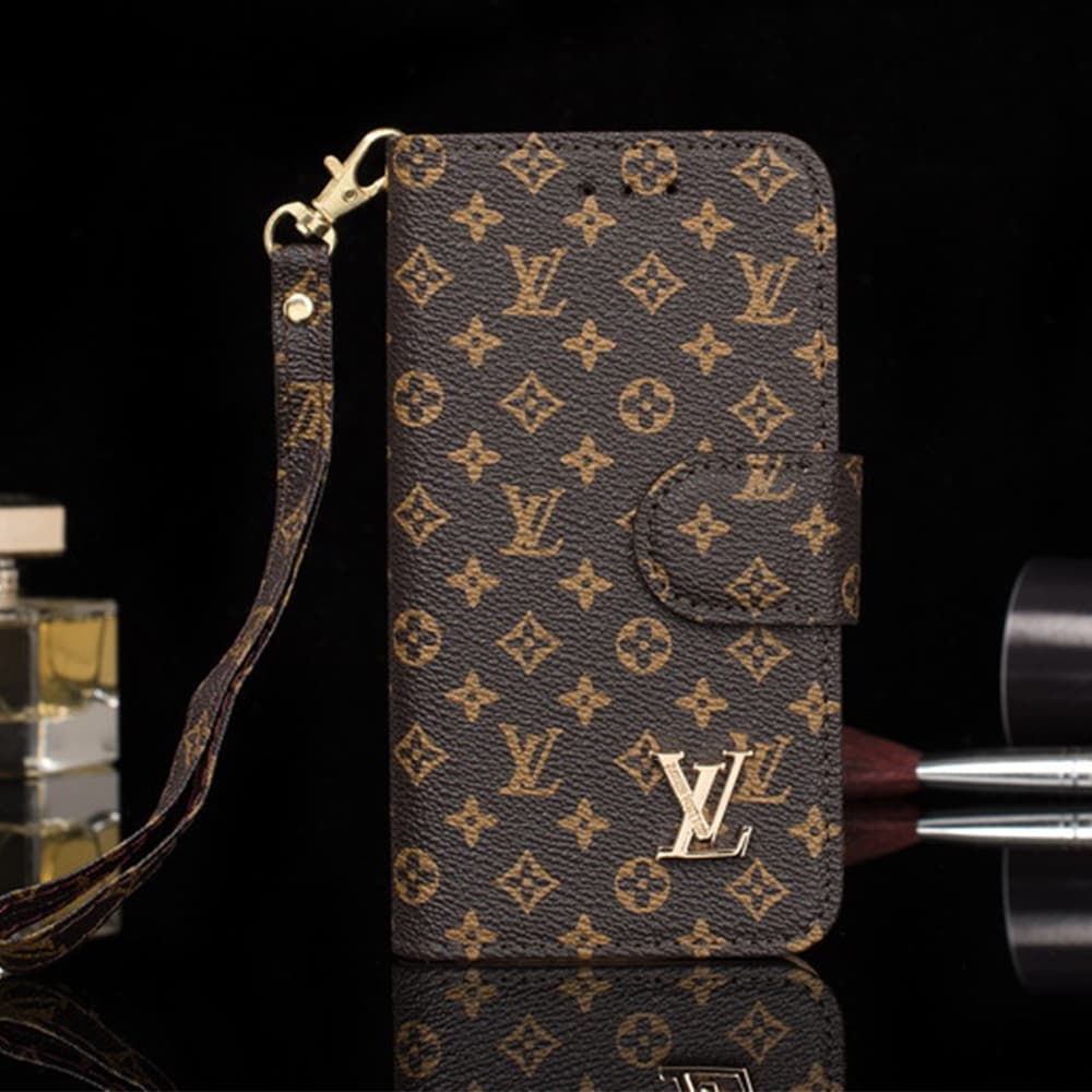 LV Gucci Classic Flip Cover for iPhone - Monogram/GG (Multi-Color)