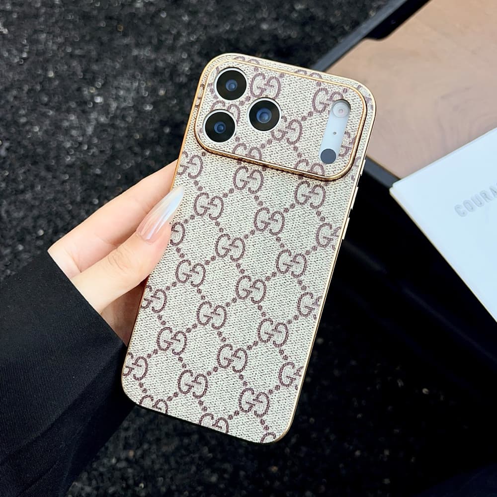 LV & Gucci Gold Frame iPhone & Samsung Galaxy Series Case
